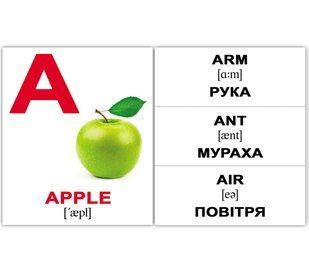 Алфавит/Аlphabet. Карточки Домана англо-украинские. 40 шт. 270613044 фото