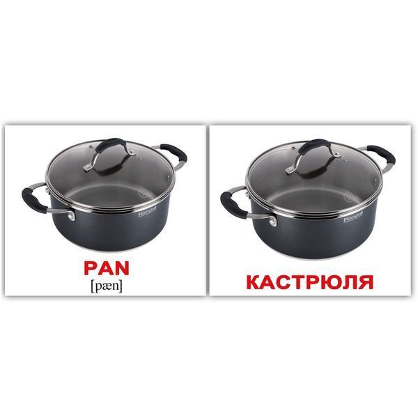 ПОСУД/KITCHENWARE 20. Картки Домана. Російськомовний підпис. 1228426114 фото