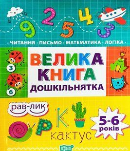 Большая книга дошкольника Математика письмо чтение логика 5 6 лет 1478456251 фото